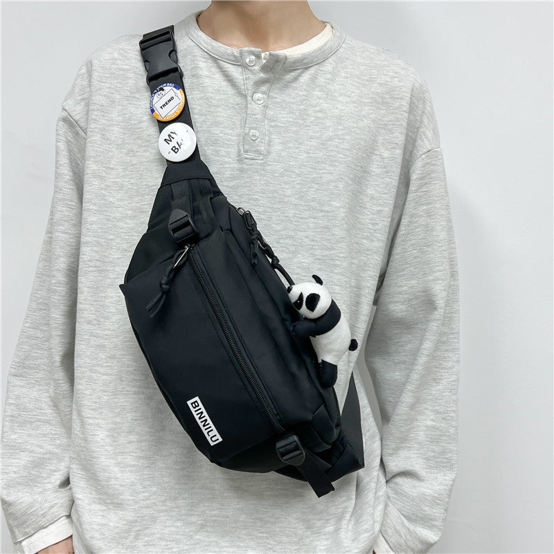 Wholesale Simple chest bag sports student women's single shoulder bag versatile crossbody bag casual waist bag
